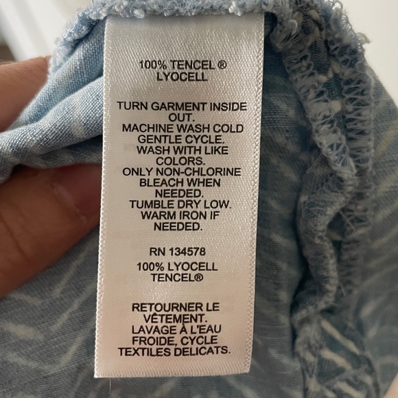 Vineyard Vines 3/4 Button Down Short Sleeve T-Shirt Mini Dress - Picture 6 of 6